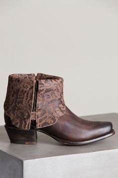 Women’s Overland Cora Leather Ankle Cowboy Boots | Overland Western Snip Toe Booties For Fall, Fall Ankle Boot Booties For Rodeo, Brown Snip Toe Booties For Fall, Fall Brown Snip Toe Booties, Western Style Booties For Rodeo In Fall, Rugged Boots For Rodeo In Fall, Rugged Snip Toe Heeled Boots For Fall, Western Ankle-high Moto Boots With Stacked Heel, Rugged Fall Rodeo Heeled Boots