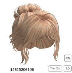 Roblox Blonde Hair Codes, Outfit Ideas Emo, Blonde Bun, Hair Roblox, Hair Codes