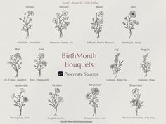 an image of birth month bouquets