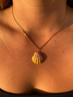 Hawaiian Sunrise Shell Necklace, Gold or Sterling Silver Plated - Etsy Shell-shaped Yellow Gold Plated Jewelry, Shell-shaped Yellow Gold-plated Jewelry, Gold Plated Shell-shaped Jewelry In Yellow Gold, Gold-plated Shell Shaped Jewelry, Gold-plated Shell-shaped Jewelry In Yellow Gold, Shell-shaped Charm Necklaces Made Of Shell As Gift, Ocean-inspired Gold Shell-shaped Jewelry, 14k Gold Filled Shell Shaped Jewelry Gift, Handmade Shell-shaped Yellow Gold Jewelry