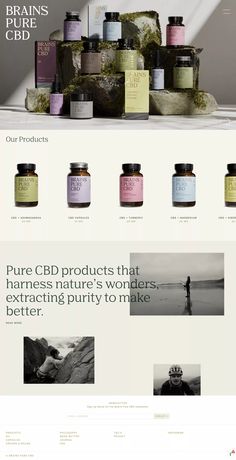 the website is designed to look like it has many different items on it, including jars and