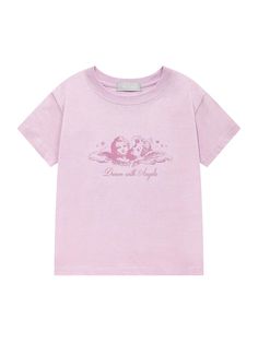 This is a casual and trendy top by MOONFAIRY that is made out of high quality and sturdy material. With distinctive mood of the design and comfortable wear, you can style it for your casual daily outfit.- Unique graphic artwork detail- Soft and sturdy cotton 100% fabric- Young and feminine mood Pink Relaxed Fit T-shirt For Streetwear, Trendy Pink Tops For Streetwear, Pink Relaxed Fit Top For Streetwear, Pink Screen Print Tops For Streetwear, Trendy Pink T-shirt With Text Print, Pink Crew Neck Top For Streetwear, Cute Pink T-shirt With Graphic Print, Spring Pink T-shirt With Logo Print, Pink Letter Print Tops For Streetwear