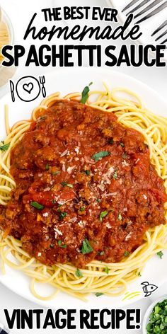 the best ever homemade spaghetti sauce recipe