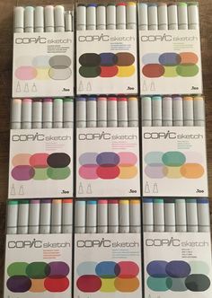 12 packs of copellor pencils in different colors