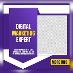 an advertisement for digital marketing expert