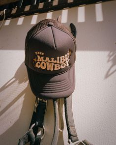 Keep Malibu Cowboy Trucker Hat – Malibu Juice Club Malibu Juice Club, Hat Shop, One Size Fits All, Trucker Hat, Juice, Cowboy, Tshirt Designs, Hats