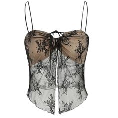 New In Plastic Cider Tie Up Lace Floral Cami Crop Top: Black, M Elegant Floral Lace Design: This Cider Cami Crop Top Features A Delicate Floral Lace Pattern That Exudes A Sense Of Romantic Sophistication. Perfect For Those Who Appreciate The Intricate Details Of Lace Craftsmanship, It's A Versatile Piece That Can Be Dressed Up Or Down For Various Occasions. Versatile Tie-Up Feature: With Its Adjustable Tie-Up Front, This Top Offers A Customizable Fit That Can Flatter Various Body Types. The Tie Spring Black Lace Camisole, Black Lace Camisole For Summer, Black Lace Camisole For Night Out, Fitted Sheer Black Camisole, Black Lace Party Camisole, Black Lace Top Camisole For Night Out, Black Lace Top Camisole For Spring, Black Lace Camisole, Lace Bustier Top