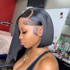 Side Part Bob, Chic Updo, Quick Weave Hairstyles, Hair Supplies, Frontal Hairstyles, Slick Hairstyles, Hair Ponytail Styles, Bouncy Curls