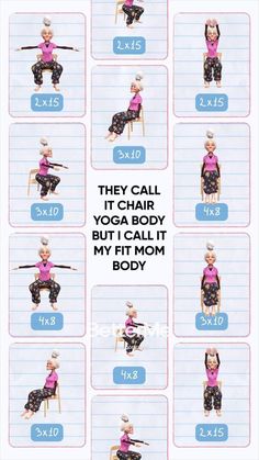 the instructions for how to do yoga with barbie dolls and their names on them,