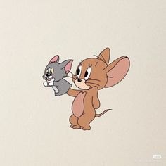 an image of a cartoon cat and mouse