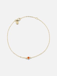 Add a little color to your wrist stack. Gift yourself or someone you love with this fun birthstone treat. 14k Yellow Gold