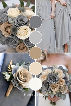 If you are looking for ideas to help you create your dream wedding color palette, then check out these beautiful gray and tan wedding color ideas to help inspire you!! | Wedding color schemes | Wedding color palettes | Wedding theme | Wedding theme ideas | Wedding colors | Wedding color inspiration | Wedding color ideas | Wedding themes | Wedding colors unique | Fall wedding color ideas | Winter wedding color ideas | Spring wedding color ideas | Summer wedding color ideas |