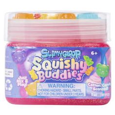 gummy bears squishy buddies in a jar