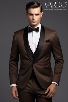 >>ORIGINAL ARTWORK AND CONTENT, PLEASE DO NOT COPY<< Men Suits, Suits For Man, Elegant Coffee Brown Tuxedo Suit for Men - Premium Formal Wear, Formal Attire, Formal Attire for Men, Formal piece Wedding Suit, Double Breasted, Formal Fashion Slim Fit Suit. Description: Elevate your formal style with this exquisite Coffee Brown Tuxedo Suit for men. This timeless ensemble exudes sophistication, making it a must-have addition to your Elevate your style game with our exquisite Coffee Brown Tuxedo Suit for men - the epitome of sophistication and refinement. Crafted with meticulous attention to detail, this premium formal ensemble is designed to make you stand out on any special occasion. Handpicked for the modern gentleman, this coffee brown tuxedo suit exudes an aura of confidence and charm. Whe Brown Tuxedo Suit For Groom, Brown Tuxedo For Formal Occasions, Brown Formal Tuxedo, Brown Blazer For Groom, Classic Brown Tuxedo For Groom, Brown Tux, Brown Groomsmen, Brown Suits For Men, Brown Tuxedo