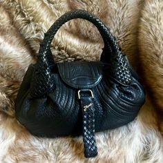 Step Into The Spotlight With This Rare Leather Fendi Baby Spy Bag. Fendi Is So Hot This Season So Don’t Miss Out On This This Baby. In Pristine Condition. Super Minimal Signs Of Wear - If Detectable At All. Always Conditioned And Stuffed After Each Use. Interior Is Immaculate. Comes With 2 Free Coas. I Forgot She Came With Entrupy After I Ran Through Real Authentication Too . It Will Be Triple Validated When It Runs Through Poshmark Authentication Before Arriving At Her Final Destination. Handle Spy Bag Fendi, Spy Bag, Final Destination, I Forgot, Fendi Bags, Top Handle, Fendi, Bag Lady, Running