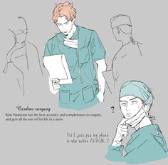 an image of a man in scrubs and holding a clipboard with the caption canadian surgery