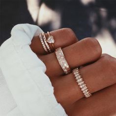 Bohemian Style Midi Ring Set - Men & women apparel Bohemian Style Rings, Luna Skye, Hammered Silver Jewelry, Midi Ring Set, Antique Silver Rings, Vintage Silver Rings, Silver Ring Set, Midi Ring, Trendy Ring