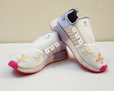 Adidas Size 3 GS Youth NMD R1 Shoes Pixar Monsters Inc Boo! GW0840 RARE! The shoes are in overall good used condition, however, they miss shoelaces! Monsters Inc Boo, Nmd R1, Monsters Inc, Pixar, Girls Shoes, Shoe Laces, Adidas Sneakers, Adidas, Sneakers