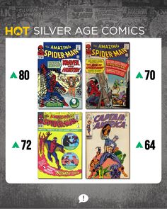 the cover art for silver age comics