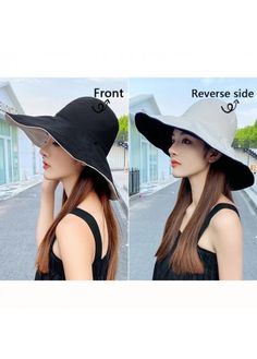 Color:Black;Package Contents:1 X Hat; Swim Ring, Visor Hat, Visor Hats, Beach Blanket, Black Color, North America, Accessories Hats, On Sale, Outfit Accessories