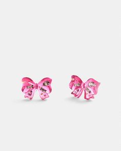 COACH® | Bow Stud Earrings Stylish Jewelry Accessories, Preppy Accessories, Bag Clothes, Bamboo Earrings, New Bags, Bow Bracelet, Swarovski Bracelet, Jewelry Accessories Ideas, Girly Accessories