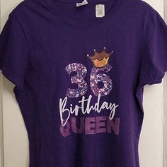 This Is For Those Celebrating A 36th Birthday Casual Purple T-shirt For Birthday, Casual Purple Birthday T-shirt, Purple Graphic Print T-shirt For Birthday, Birthday Fitted T-shirt With Letter Print, Fitted Letter Print T-shirt For Birthday, Casual Purple Top For Birthday, Purple Graphic Print T-shirt For Birthdays, Purple Crew Neck T-shirt For Birthday, 36 Birthday