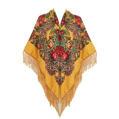 PRICES MAY VARY. Material: cotton and Polyester. Traditional folk scarf with flower print Oversized scarves:The length of this square scarf with tassels is 62"x 62"(including tassels).One size fits all, A variety of colors to choose from, Fashion is no longer monotonous. Lightweight and soft,use it as a shawl, either over the shoulders or head. and Can be used as dresses,you can use this over-sized shawl as a picnic blanket during your Fall season activities. You can wrap and cover up in any dif Retro Scarf, Black Peony, Blue Peonies, Tassel Scarf, Russian Fashion, Large Scarf, Styl Boho, Fashion Materials, Women Shawl