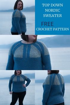 the top down sweater is free crochet pattern