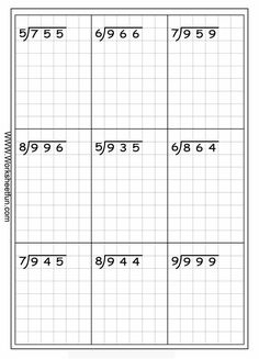 the worksheet for dividing numbers from 1 to 10 with two rows in each row