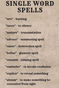 Karma Curse, Word Spells, Curse Spells