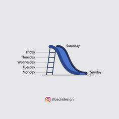 an image of a slide with the words friday, wednesday, and monday below it