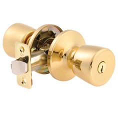 Ace provides quality door hardware that's economically priced in standard designs to blend with any home's decor. Universal six-way latch fits most doors. Door Levers, Left Handed, Door Knobs, Polished Brass, Door Hardware, Doors, Brass, Home Decor, Design