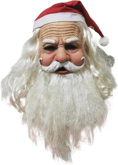 PRICES MAY VARY. 🎅🎄 Christmas santa mask Made of environmental Latex , no UV, no adverse effects on the human body. 🎅🎄3D design with very plain grain,strong sense of three senses,fit for your face perfictly. 🎅🎄The christmas santa mask with Elastic Design that should easily fit any child or adult,the size can be adjusted according to the needs of the head shape.fit all most people to wear. 🎅🎄Best Cosplay Mask to match Cosplay Costumes. Wear this everyday or for special occasions: Christma Santa Claus Mask, Beard Wig, Old Man Mask, Monster Mask, Christmas Suit, Santa Beard, Cosplay Mask, Head Mask, Long Beards