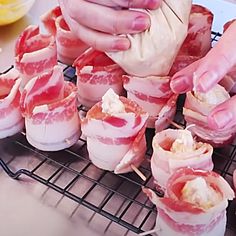 Grilling Ideas - Pineapple Cream Cheese Poppers - Bacon Poppers On The Grill Pig Shots Recipe, Kielbasa Appetizer, Cheese And Pineapple, Pig Shots, Pig Shot, Bacon Wrapped Sausages, Pineapple Cream Cheese, Bacon Wrapped Pineapple, Hey Grill Hey