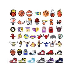 50Pcs Basketball Crocs Shoe Charms | Shoe Accessories | Baseball Shoe charms | Shoe Charm | Basketball Shoe Charms 🏀【QUANTITY】50 pcs; Size: 2-3cm or so. Every shoe decoration is carefully designed and its size is properly compatible with Clog sandals and band bracelets. No breaks easily. Made of good quality lightweight & soft PVC, safe and non-toxic. 🏀【WIDE APPLICATION】They are good for shoes with holes, such as boys' and girls' garden clogs, beach sandals, summer water shoes, breathable sneakers, slip-on, etc. Also good for Halloween treats as well as band bracelets decor. 🏀【EASY TO USE】To install the shoe charm, please hold it and insert it from a 45-degree angle. To take it off, reach into holes of shoes, use your fingers to push the bottom of the shoe charm slightly till it comes o Basketball Crocs, Band Bracelets, Baseball Shoes, Shoe Decoration, Garden Clogs, Summer Water, Garden Girls, Clog Sandals, Breathable Sneakers