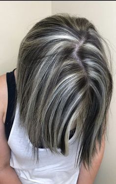 21 PERFECT HAIRSTYLES FOR WOMEN OVER 50 - valemoods Blending Gray Hair, Gray Hair Highlights, Long Gray Hair, Grey Hair Color