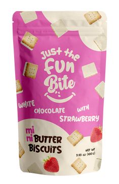 just the fun bite white chocolate strawberry crackers