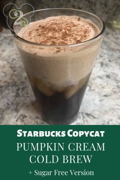 starbucks copy of pumpkin cream cold brew