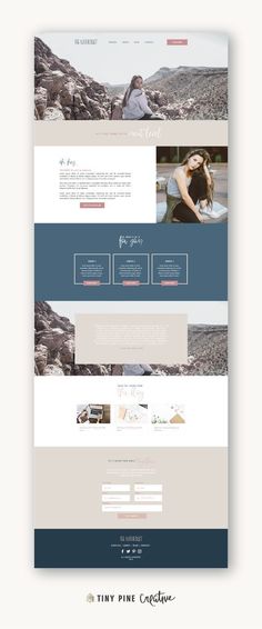 the website design for tiny fine creations