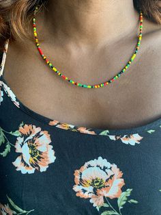 Colorful and single color chokers, just choose the color you like best. Summer Beaded Necklace With Black Round Beads, Summer Black Beaded Round Necklaces, Summer Multicolor Jewelry With Black Beads, Multicolor Jewelry With Black Beads For Summer, Green Beaded Choker For Festivals, Adjustable Multicolor Choker With Black Beads, Adjustable Green Beaded Necklace, Casual Beaded Choker Jewelry, Casual Black Beaded Choker Necklace