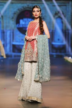 Asian Designers, Groom Dresses, Organza Dupatta, Groom Dress, Red Shirt, How To Dye Fabric, Beautiful Embroidery, Embroidered Dress, Blue Fabric