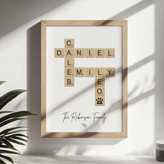 Custom Personalised Scrabble Print, Custom Letter Tile Prints, Family Name Sign Crossword Scrabble Print, Crosswords Puzzle Poster Gift for Him Her Gift Her, Scrabble With Family Names, Scrabble Gifts Personalized custom art is printed on best quality canvas in high definition. It will be a great gift for a wife, a husband, a girlfriend, a boyfriend, a loved one and a friend on any special day like an anniversary, a weeding, a birthday, Christmas or a Thanksgiving day! My product comes with a safe-shipping box and an acrylic plexiglass if you choose a framed option. It' UV protected and comes with a lifetime guarantee! Please don't hesitate to ask if you have any questions, I'll be ready to help! Custom Wall Art, Custom Wall Print, Custom Wall Decor, Custom Decor, Custom Gift, Personalized Scrabble Gifts, Puzzle Poster, Text Gift, Kitchen Decor Wall Art, Quote Decor, Custom Wall Decor, Family Name Sign, Family Names, 11x14 Print