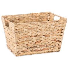 an empty basket on a white background