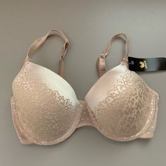 Bra Styles, Women's Intimates, Push Up, Adjustable Straps, Cream, Full Service