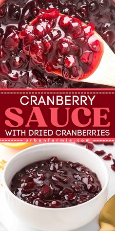 Spice up your feast with Cranberry Sauce with Dried Cranberries! Perfect for easy Thanksgiving side dishes and easy sauce recipes, this gluten-free, vegan, and vegetarian delight is the sauce that plays nice with everyone. Add a splash of fun to your meal—sauce it up and savor the smiles! Cranberry Sauce Recipes, Fresh Cranberry Recipes, Fresh Cranberry Sauce, Cranberry Orange Sauce, Jellied Cranberry Sauce, Homemade Cranberry Sauce