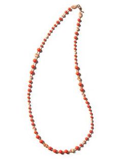 Coral ombre necklace | Banana Republic Orange Round Faceted Beads Jewelry, Orange Round Beaded Necklace With Lobster Clasp, Orange Necklace With Round Beads And Lobster Clasp, Orange Necklaces With Round Beads And Lobster Clasp, Orange Beaded Long Necklace, Adjustable Orange Beaded Chain Jewelry, Elegant Orange Beaded Chain Jewelry, Gold Faceted Long Beaded Necklace, Adjustable Long Necklace With Polished Beads