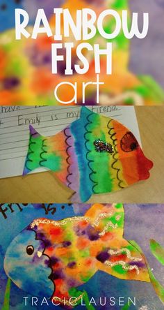 rainbow fish art project for kids to make