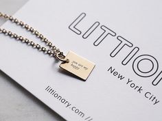 Say Anything Personalized Charm Necklace  by LITTIONARY on Etsy Minimalist Hand Stamped Charm Necklace As Gift, Simple Engraved Charm Necklaces For Gifts, Minimalist Pendant Charm Necklace For Anniversary, Minimalist Charm Necklace For Anniversary, Elegant Engraved Charm Necklace For Best Friend, Minimalist Charm Necklaces With Engraving Option For Personalized Gift, Minimalist Necklace With Custom Text For Gift, Minimalist Charm Necklaces With Engraving Option, Minimalist Engraved Name Necklace As Gift