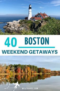 the boston weekend getaway with text overlay