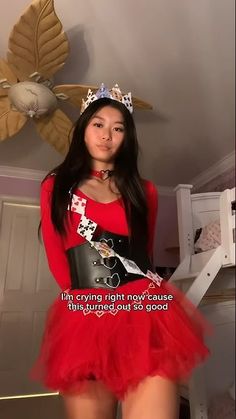 HALLOWEEN grwm *queen of hearts* 👑❤️ #halloween #halloweencostume #grwm ... Halloween Costumes Queen Of Hearts Diy, Queen Of Halloween Costume, Alice In Wonderland Costume Queen Of, Duo Halloween Costumes Queen Of Hearts And Alice, Queen Of Heart Costume Diy, Queen Of Hearts Accessories Diy, Alice In Wonderland Queen Costume, Halloween Costumes With A Red Dress